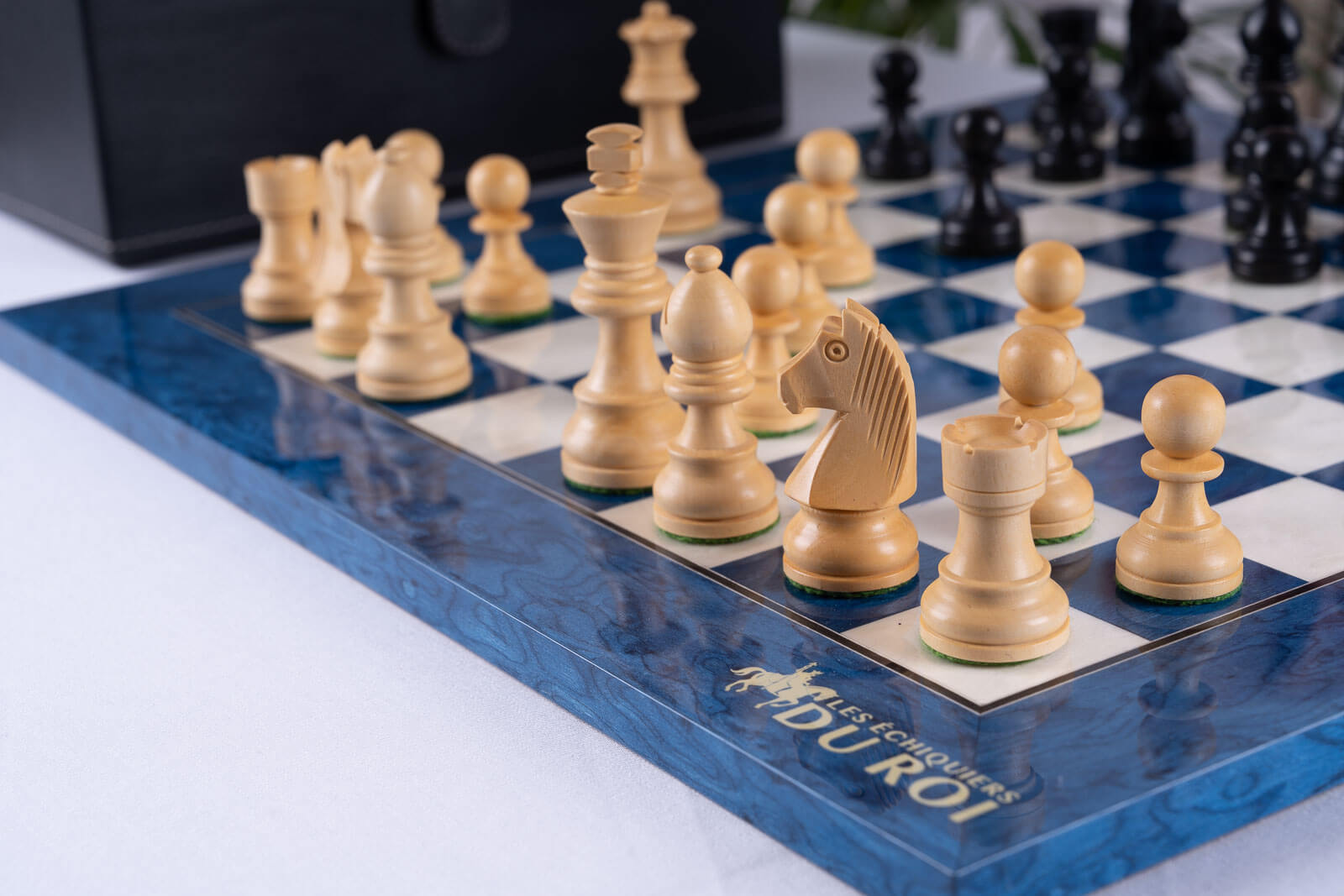 Jeu d'Échecs Saphir <br>en Bois de Frêne et Buis