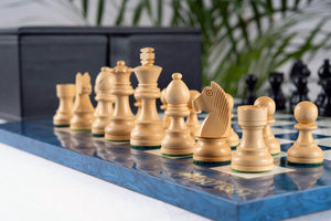 Jeu d'Échecs Saphir <br>en Bois de Frêne et Buis