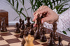 Jeu d'Échecs Conquête <br>en Bois d'Acajou et Acacia