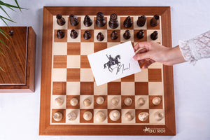 Jeu d'Échecs Altesse <br>en Bois d'Acajou