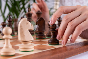 Jeu d'Échecs Altesse <br>en Bois d'Acajou