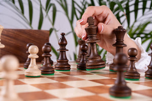 Jeu d'Échecs Altesse <br>en Bois d'Acajou