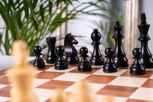 Jeu d'Échecs Persévérance <br>en Bois d'Acajou et Buis