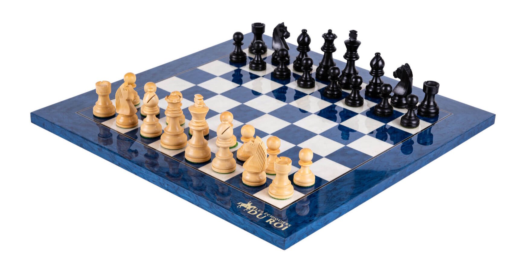 Jeu d'Échecs Saphir <br>en Bois de Frêne et Buis