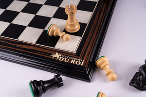 Jeu d'Échecs Trésor <br>en Bois d'Ébène et Buis