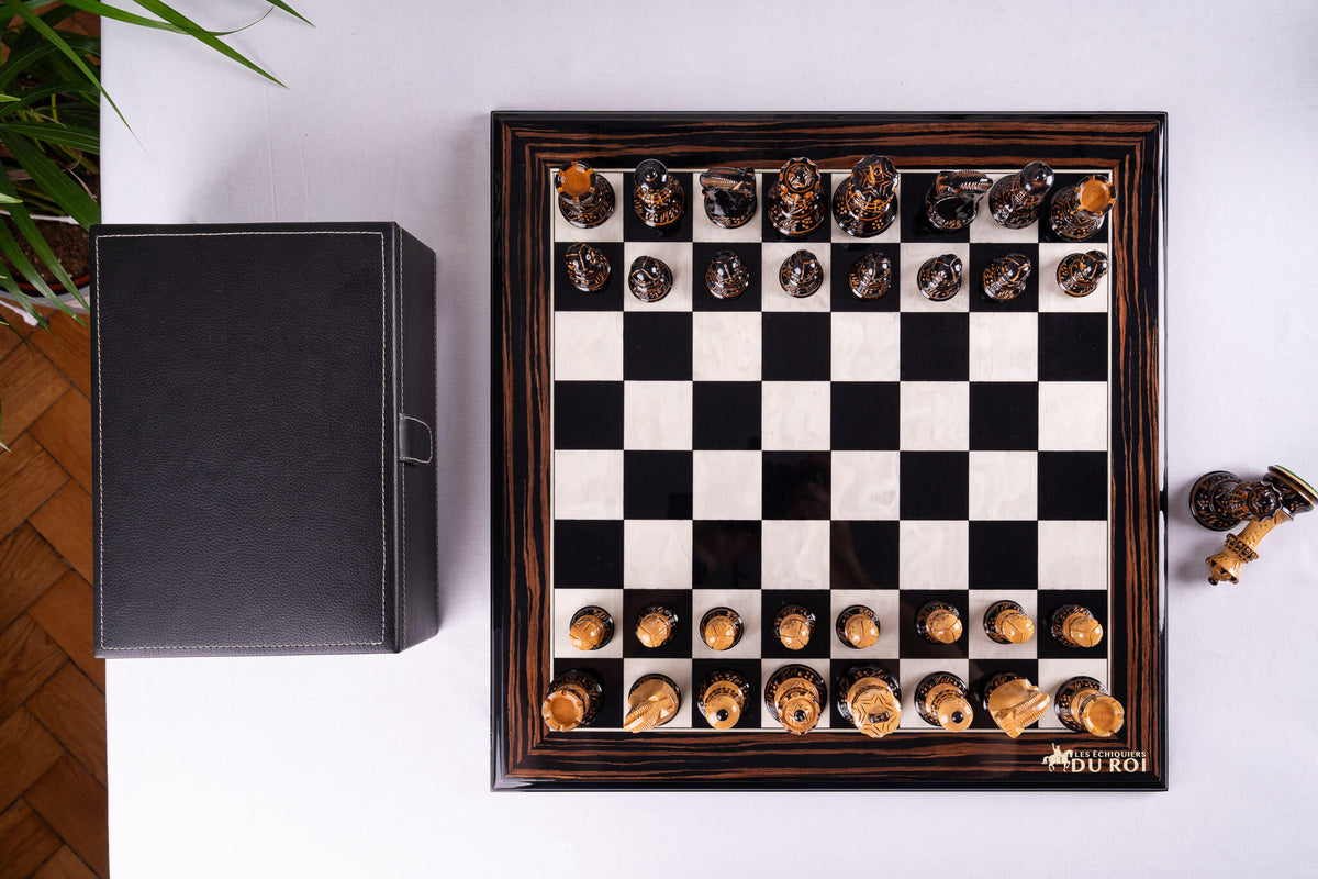 Jeu d'échecs & échiquier médiéval - Thème des Templiers et Croisés - L Jeu d'échecs & échiquier médiéval - Thème des Templiers et Croisés - L