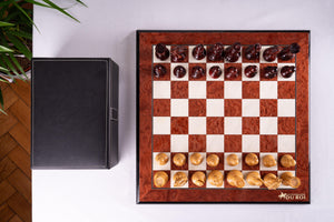 Jeu d'Échecs Quintessence <br>en Loupe de Frêne
