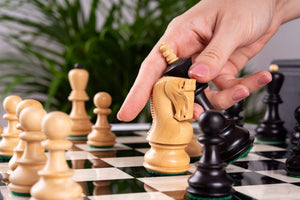 Jeu d'Échecs Virtuose <br>en Bois d'Ébène et Buis