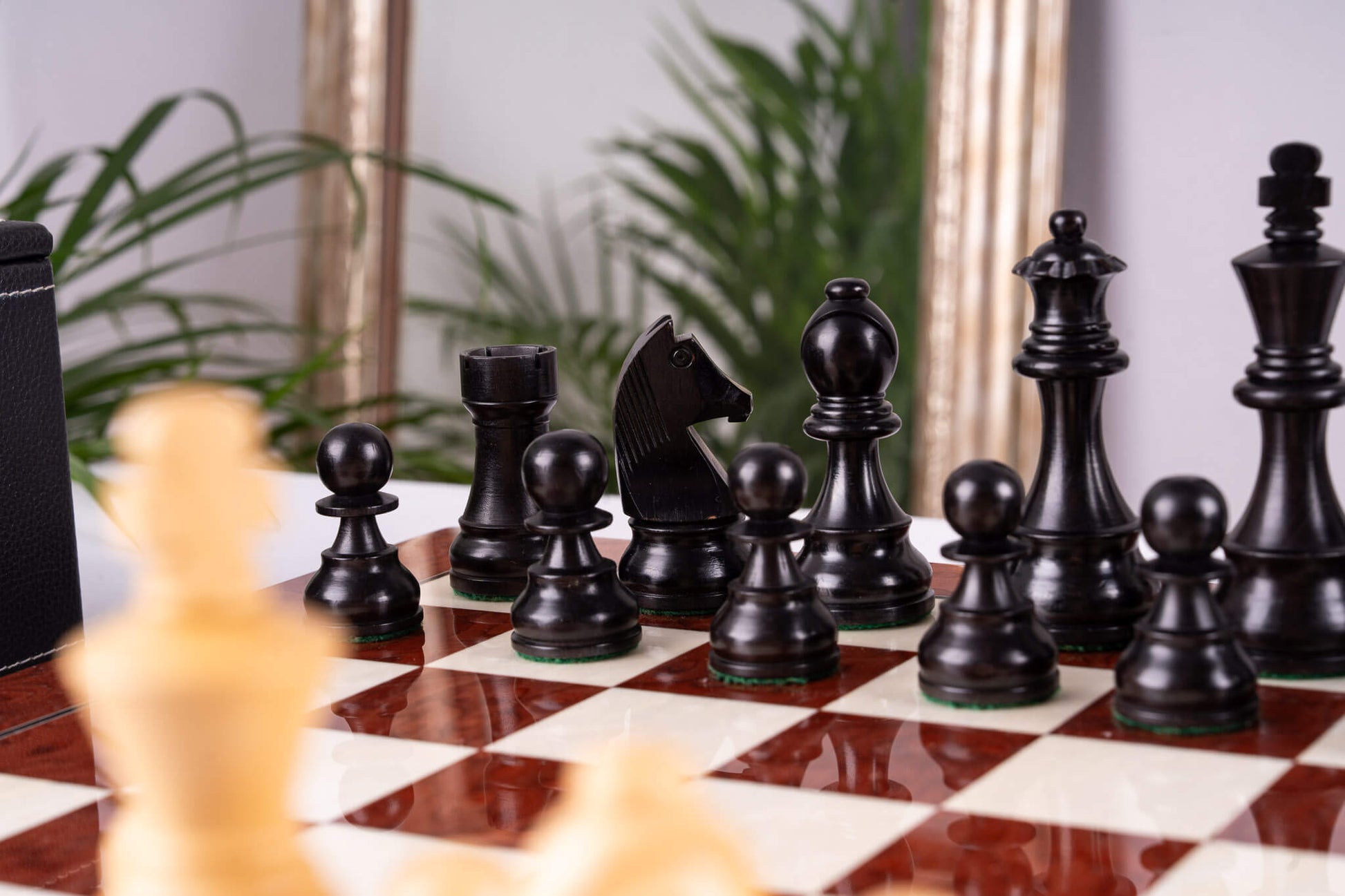 Jeu d'Échecs Vestige <br>en Loupe de Frêne