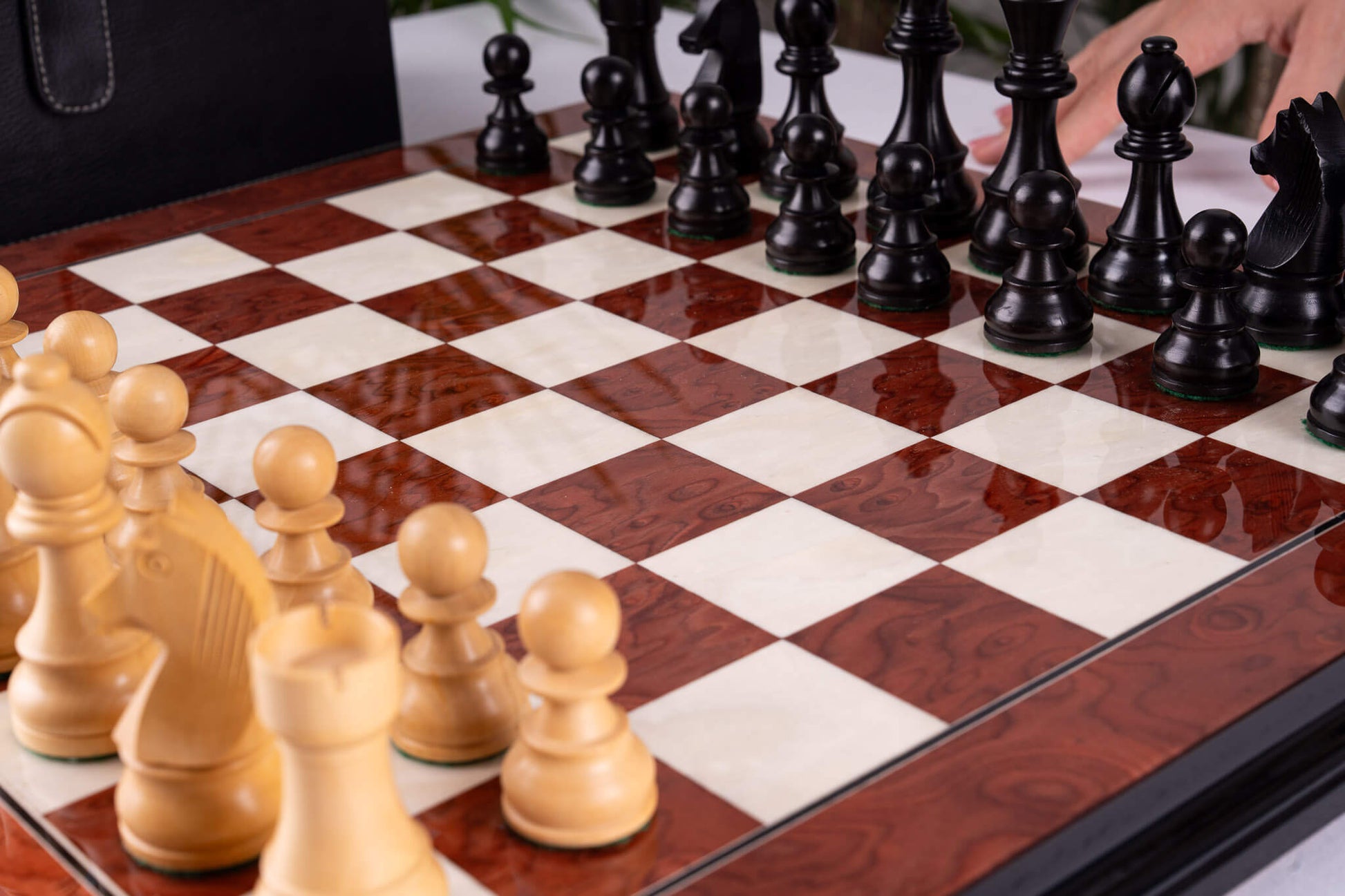 Jeu d'Échecs Vestige <br>en Loupe de Frêne