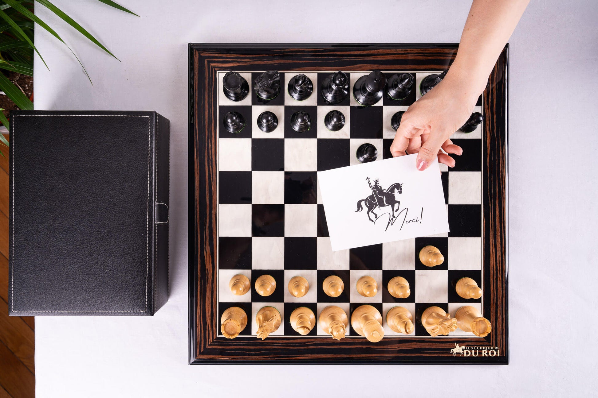 Jeu d'Échecs Éclat <br>en Bois d'Ébène