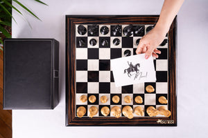 Jeu d'Échecs Éclat <br>en Bois d'Ébène