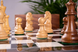 Jeu d'Échecs Couronne <br>en Bois d'Ébène
