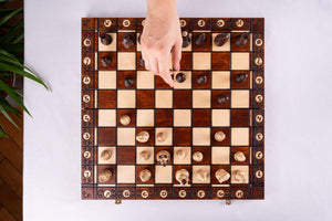 Échiquier en Sycomore <br>et son Jeu d'Échecs