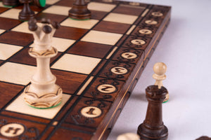 Échiquier en Sycomore <br>et son Jeu d'Échecs