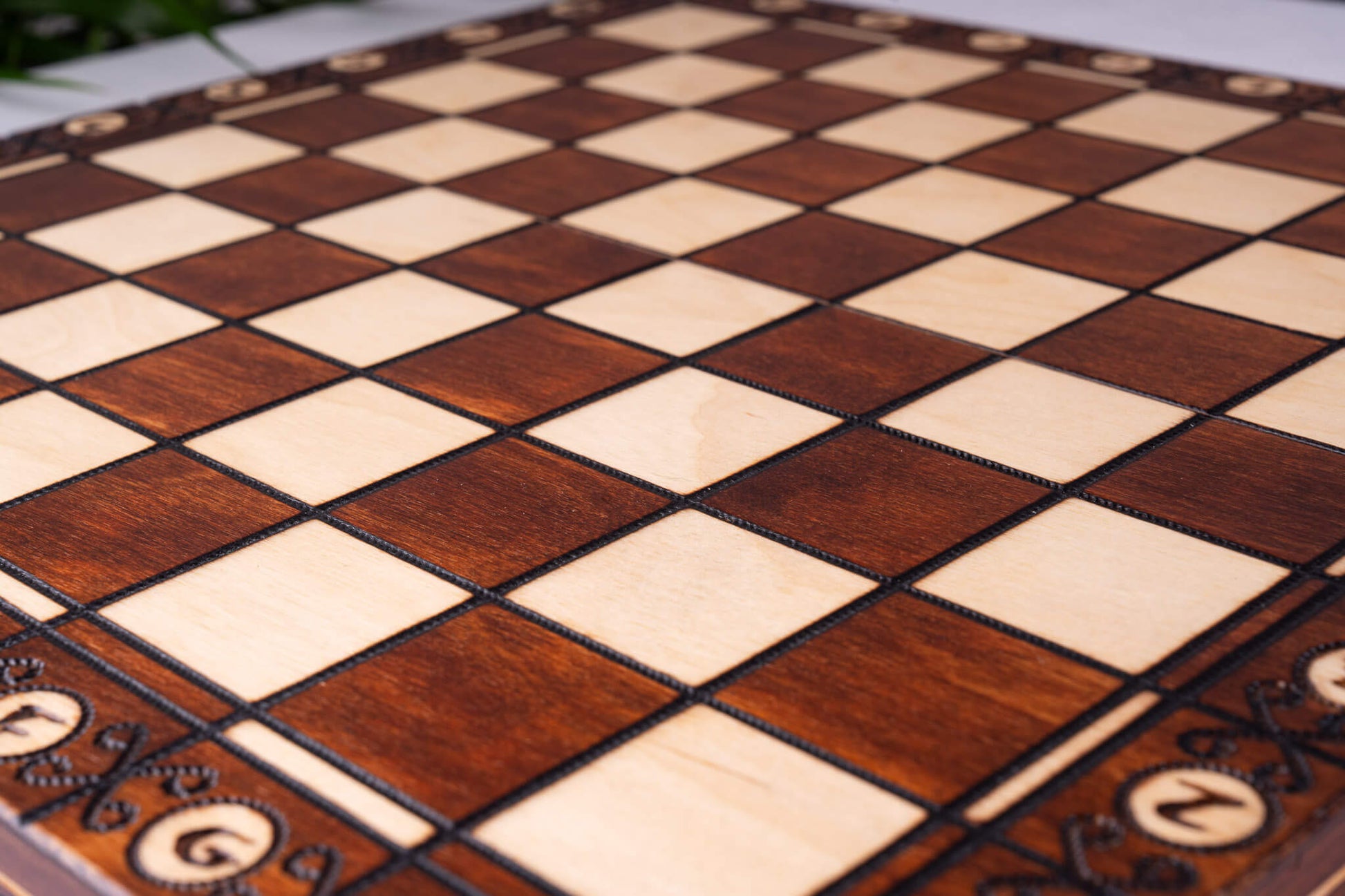 Échiquier en Sycomore <br>et son Jeu d'Échecs