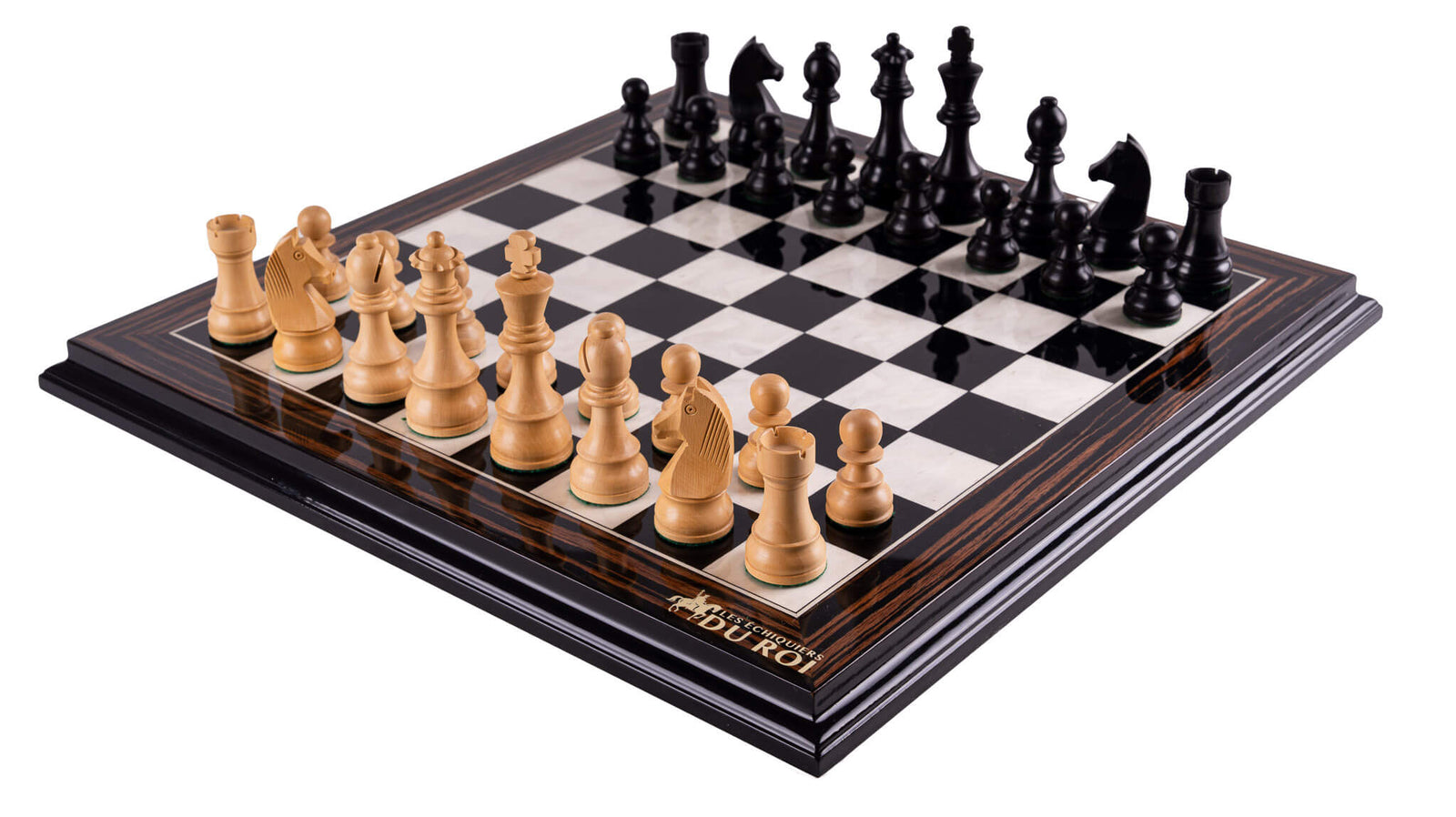 Jeu d'Échecs Transmission <br>en Bois d'Ébène et Buis
