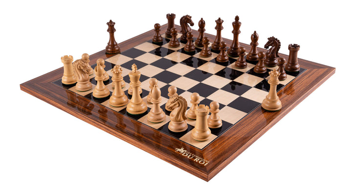 Jeu d'Échecs Impérial  en Palissandre et Érable