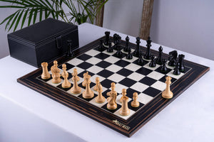 Jeu d'Échecs Chevalerie <br>en Bois d'Ébène