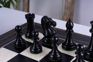 Jeu d'Échecs Chevalerie <br>en Bois d'Ébène