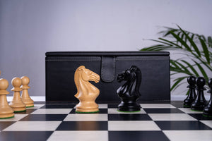 Jeu d'Échecs Chevalerie <br>en Bois d'Ébène