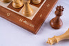 Jeu d’échecs Lauriers <br>en Bois de Buis & Acajou