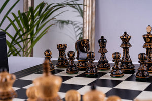 Jeu d'Échecs Apogée <br>en Bois d'Ébène et Buis