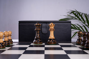 Jeu d'Échecs Apogée <br>en Bois d'Ébène et Buis