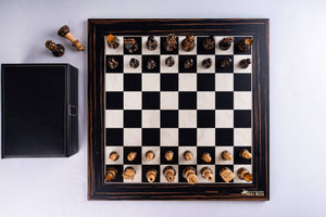 Jeu d'Échecs Apogée <br>en Bois d'Ébène et Buis