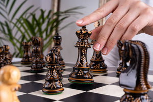 Jeu d'Échecs Apogée <br>en Bois d'Ébène et Buis