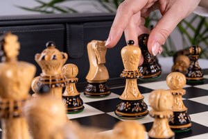 Jeu d'Échecs Apogée <br>en Bois d'Ébène et Buis
