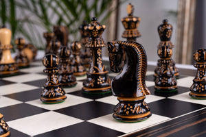 Jeu d'Échecs Apogée <br>en Bois d'Ébène et Buis