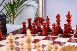 Jeu d’échecs Renaissance <br>en bois rose et frêne (Haute Brillance)