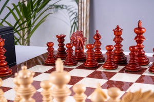 Jeu d’échecs Renaissance <br>en bois rose et frêne (Haute Brillance)
