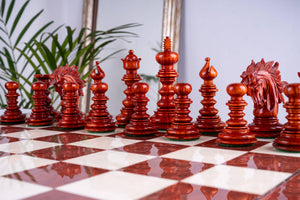 Jeu d’échecs Renaissance <br>en bois rose et frêne (Haute Brillance)