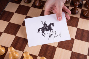 Jeu d'Échecs Lumière <br>en Bois d'Acajou