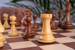 Jeu d'Échecs Lumière <br>en Bois d'Acajou