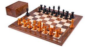 Jeu d'Échecs Antique <br>en Palissandre et Buis
