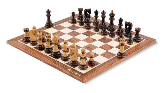 Jeu d'Échecs Byzance en palissandre et érable – vue générale