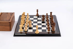 Jeu d’Échecs Couronne en Bois d’Ébène — photo 3