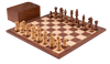 Jeu d’échecs Vintage<br> Lettré et Chiffré en bois d'acajou