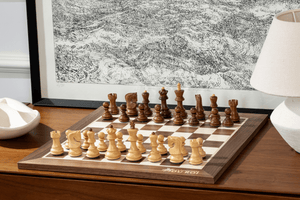 Jeu d'Échecs Distinction en Bois d'Érable et de Noyer — vue en intérieur