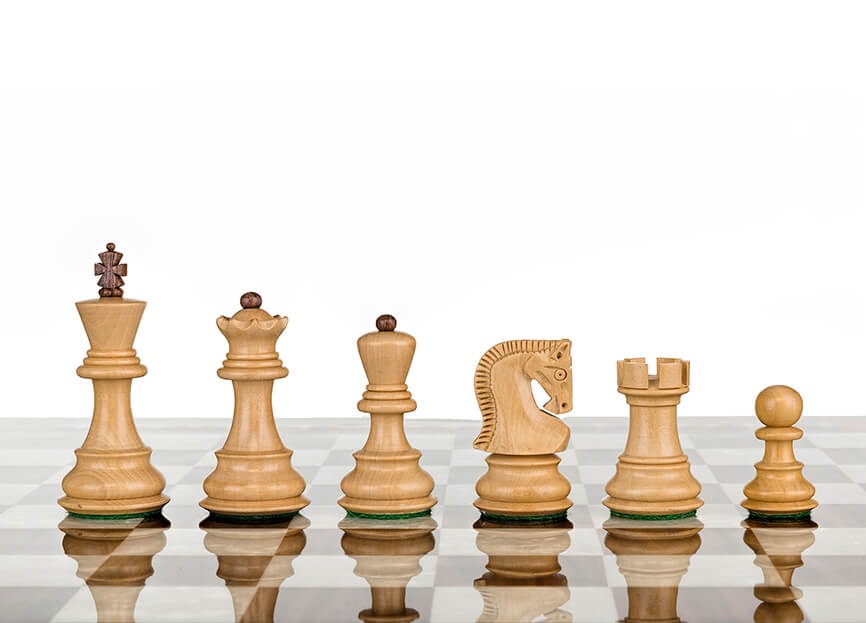 Echiquier 45x45 cm en Bois de Sesham