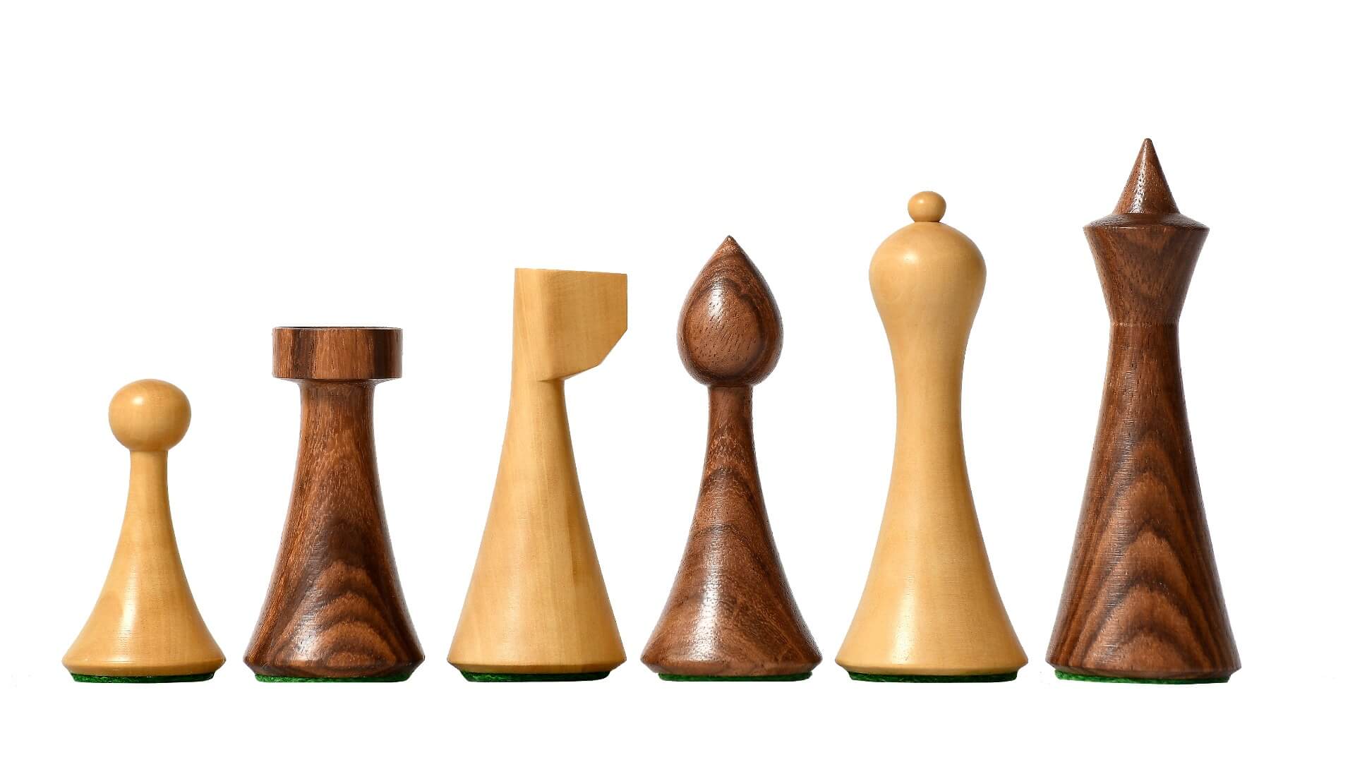 Jeu d'Échecs Moderne Minimaliste <br>en Bois
