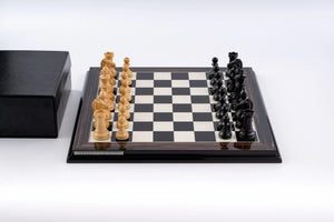 Jeu d'Échecs Éclat en Bois d'Ébène — Détail 1