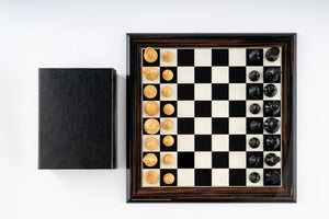 Jeu d'Échecs Éclat en Bois d'Ébène — Détail 8