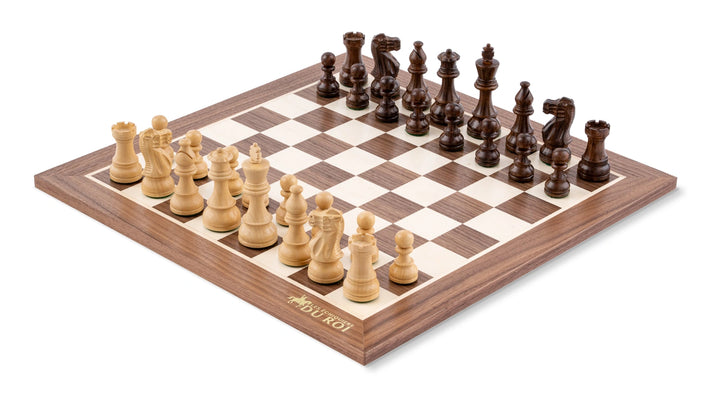 Jeu d'Échecs Élite  en Bois de Noyer
