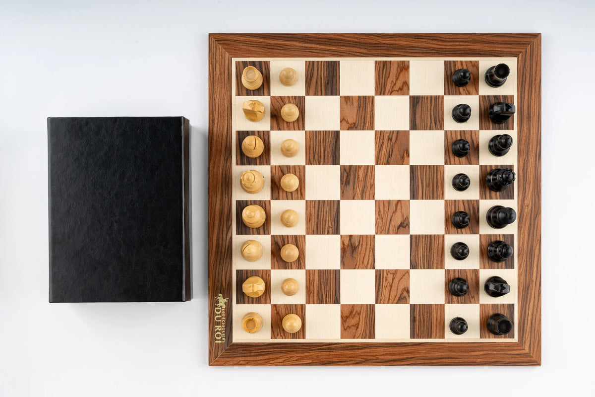 Jeu d'Échecs Espérance en Bois de Palissandre — vue du dessus
