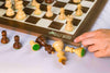 Jeu d'Échecs Distinction <br>en Bois d'Érable et de Noyer