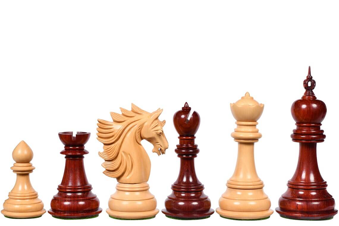 Pièces d'Échecs Féroce<br>en Bois de Rose